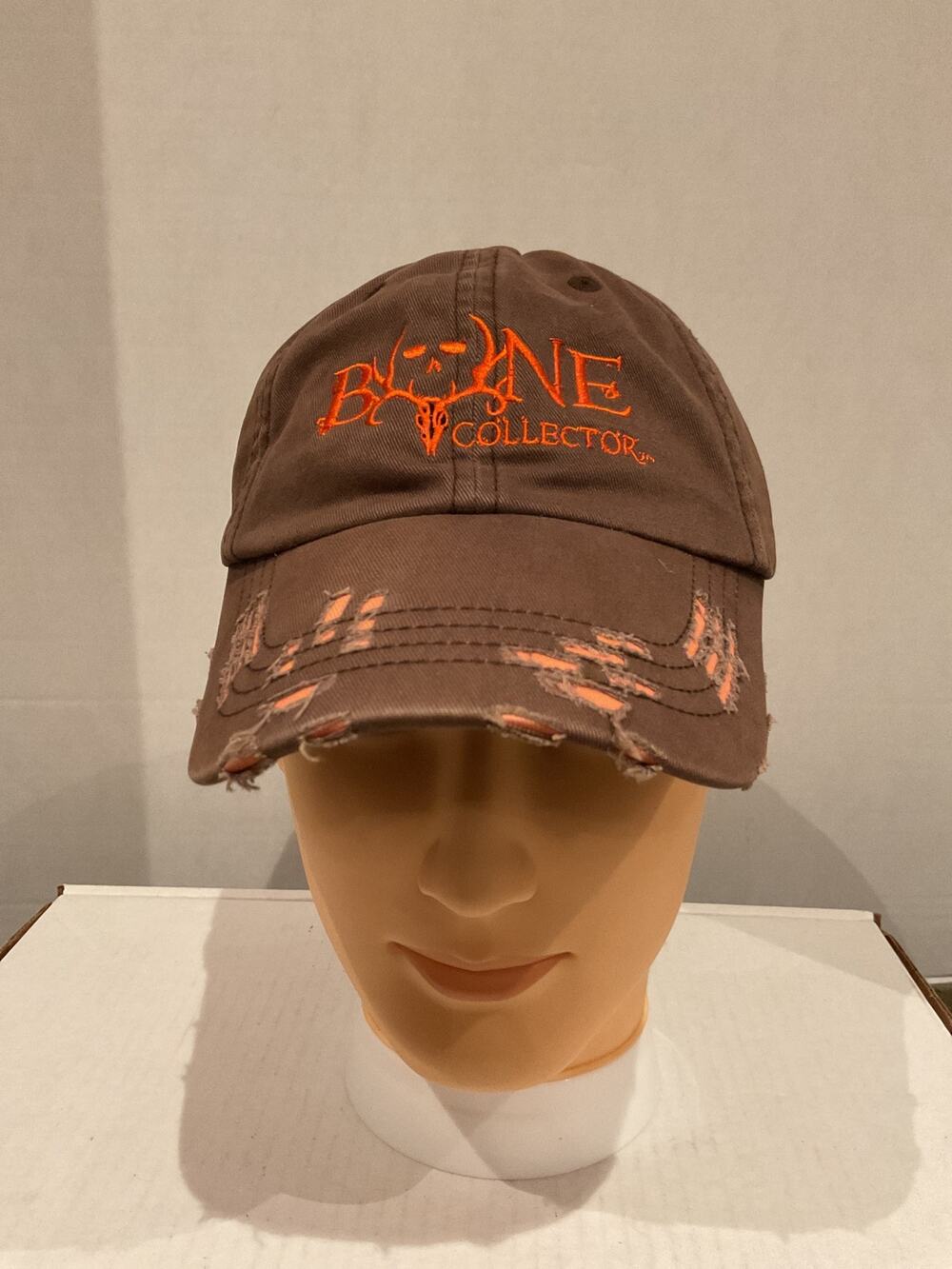 Unbranded - Bone Collector, Michael Waddell distressed Brown Baseball Cap